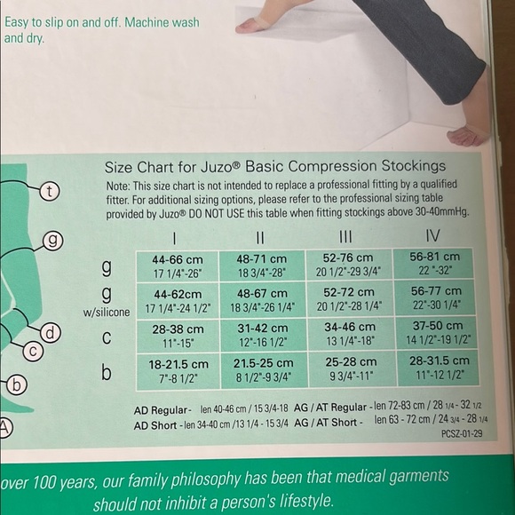 Juzo Basic 20-30 mmHg Compression Knee high - beige closed toe - Short - new - Picture 3 of 7